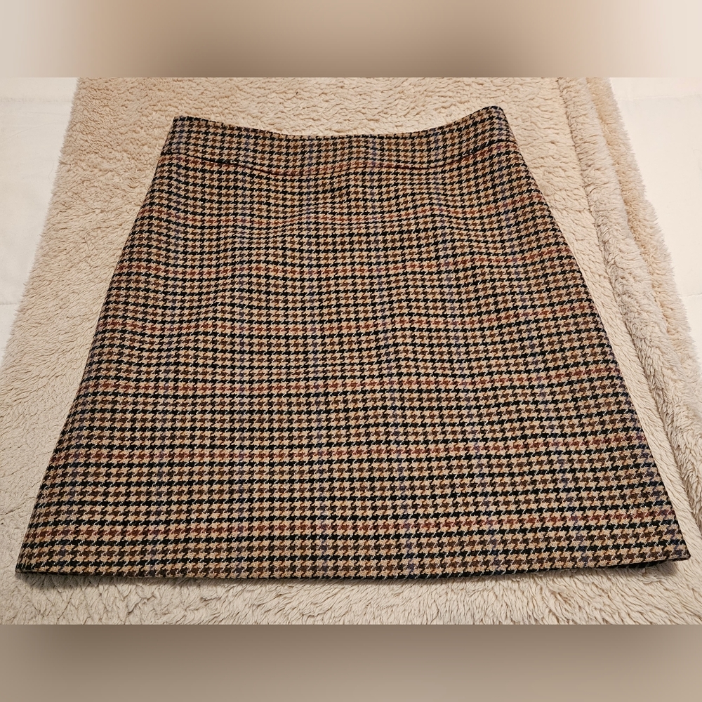 NWOT:  JCrew wool blend plaid skirt (4)